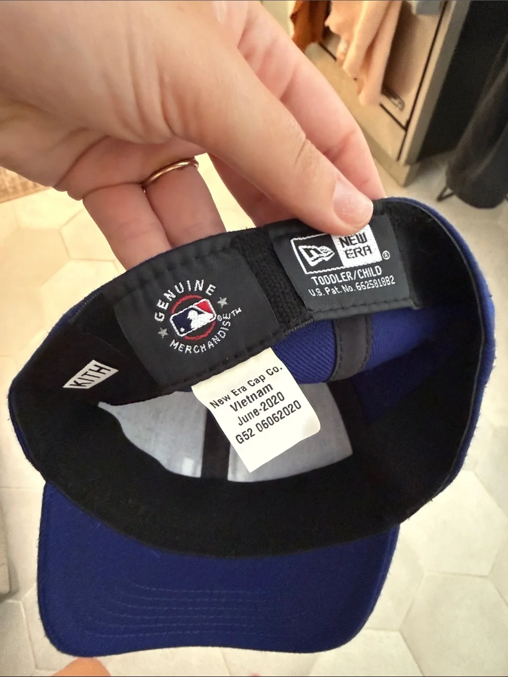 New Era Toddlers LA Dodgers Fitted Cap - Blue & White